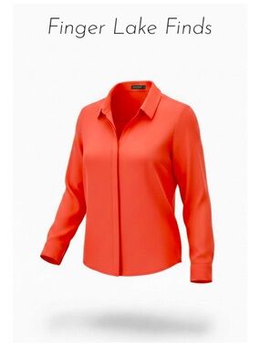 Ann Taylor Factory Coral Blouse, MP